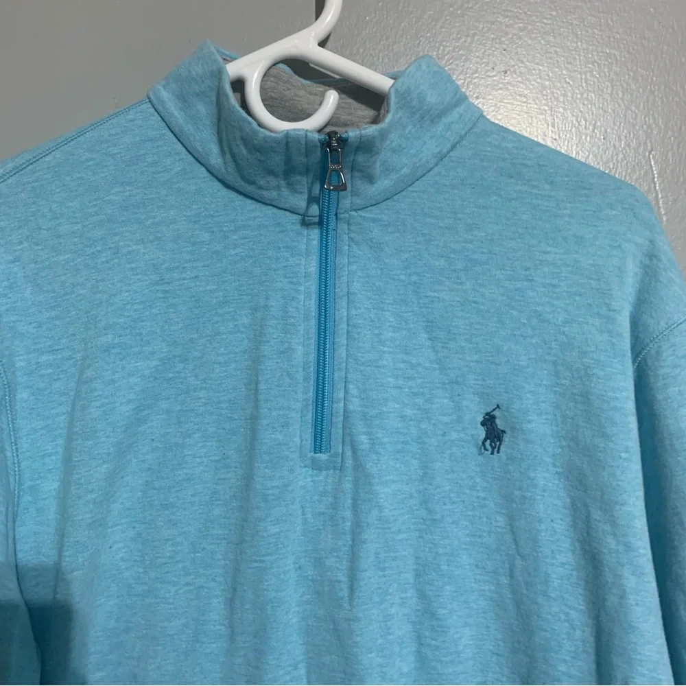 Polo Ralph‎ Lauren 1/4 Zip Pullover Mens L   Activewear Mock Neck Long Sleeve